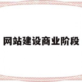 网站建设商业阶段(网站建设的7个阶段)