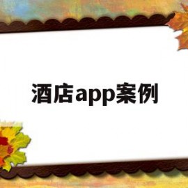 酒店app案例(酒店app推广案例)