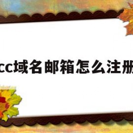 cc域名邮箱怎么注册(cc域名有没有前景2020)