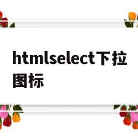htmlselect下拉图标的简单介绍