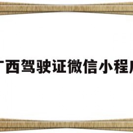 广西驾驶证微信小程序(广西驾驶证电子版怎么弄)