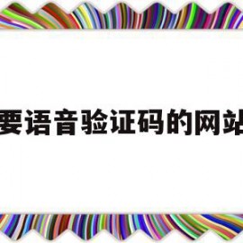 要语音验证码的网站(语音验证码的网站有哪些)