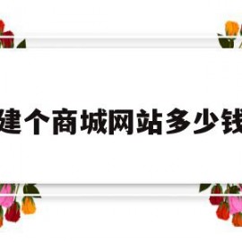 建个商城网站多少钱(商城网站建设多少钱)
