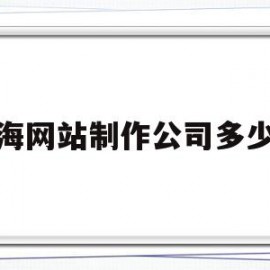 上海网站制作公司多少钱(制作公司网站大概多少钱)