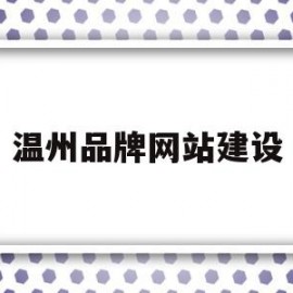 温州品牌网站建设(温州网站建设制作开发)