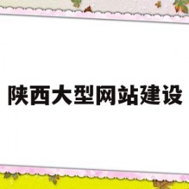 陕西大型网站建设(陕西企业网站建设)