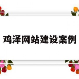 鸡泽网站建设案例(网站建设项目方案)