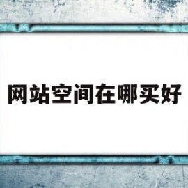 网站空间在哪买好(网站空间选择的技巧)