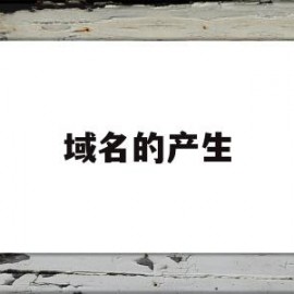 域名的产生(域名是怎样构成的)