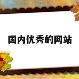 国内优秀的网站(国内优秀的网站推荐)