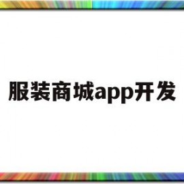 服装商城app开发(服装零售软件)