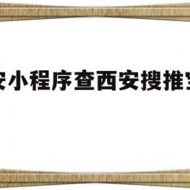 西安小程序查西安搜推宝至上(西安网络营销公司西安搜推宝科技)
