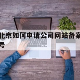 北京如何申请公司网站备案号(北京网上注册公司的步骤和流程)