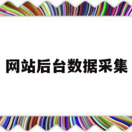 网站后台数据采集(网站用户行为数据采集)