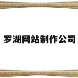 罗湖网站制作公司(罗湖网站制作公司哪家好)