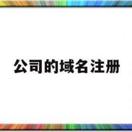 公司的域名注册(公司域名注册要收费吗)