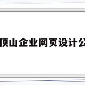 平顶山企业网页设计公司(平顶山市广告设计公司)