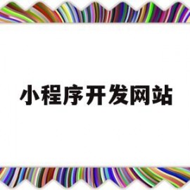 小程序开发网站(小程序开发网站设计制作)