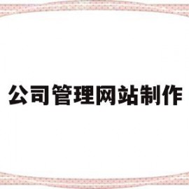 公司管理网站制作(公司管理网站制作流程)