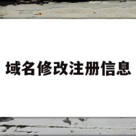 包含域名修改注册信息的词条