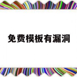 免费模板有漏洞(免费模板库)
