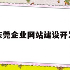 东莞企业网站建设开发(东莞企业网站制作哪家好)
