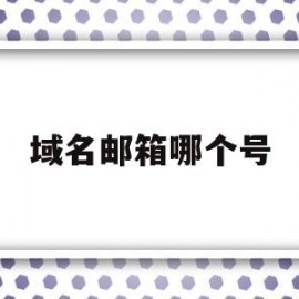 域名邮箱哪个号(域名邮箱登录入口)