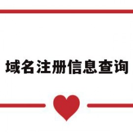 域名注册信息查询(域名注册信息查询工具)