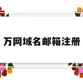万网域名邮箱注册(万网域名注册信息查询)