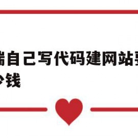 前端自己写代码建网站要花多少钱(前端自己写代码建网站要花多少钱一个)