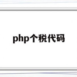 php个税代码(个人所得税vba代码)