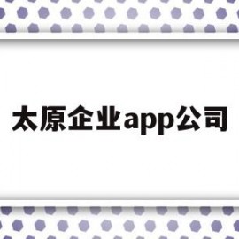 太原企业app公司(太原企云科技有限公司)