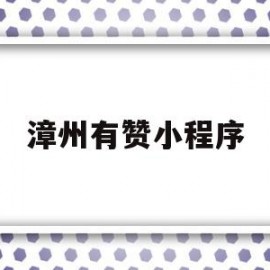 漳州有赞小程序(有赞小程序收费标准)