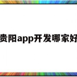 贵阳app开发哪家好(贵阳有哪些软件开发公司)