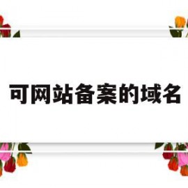 可网站备案的域名(域名备案网站名称可以随便写吗)