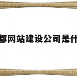 成都网站建设公司是什么(成都网站建设公司是什么企业)