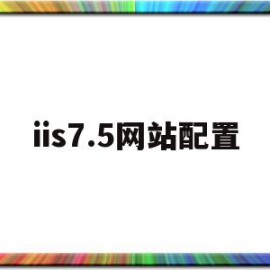 iis7.5网站配置(iis配置网站服务器配置实验报告)