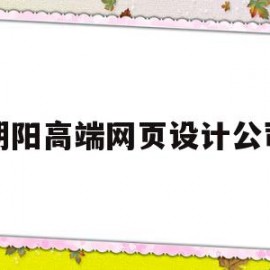 朝阳高端网页设计公司(朝阳高端网页设计公司有哪些)