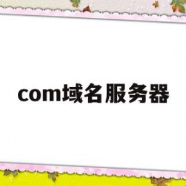 com域名服务器(com域名服务器在哪儿)