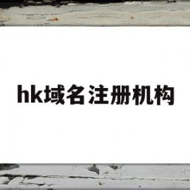 hk域名注册机构(域名注册官方机构)