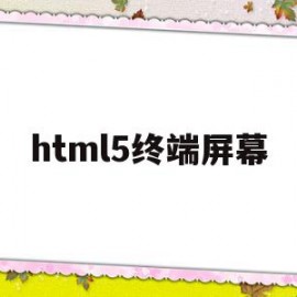 html5终端屏幕(html5 center)