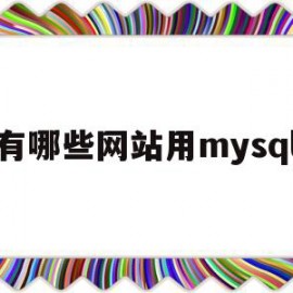 有哪些网站用mysql(有哪些网站用top域名)