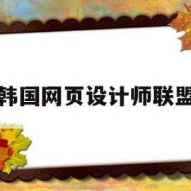 韩国网页设计师联盟(韩国网页设计网站)