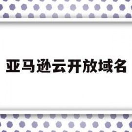 亚马逊云开放域名(亚马逊云开放域名注册)