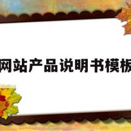 网站产品说明书模板(网站产品说明书模板图片)