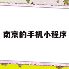 南京的手机小程序(南京小程序诈骗集团)