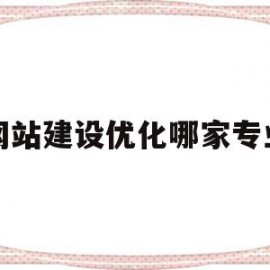 网站建设优化哪家专业(网站建设优化哪家公司好)
