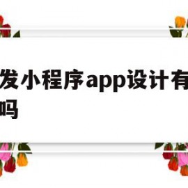 开发小程序app设计有展会吗(开发小程序app设计有展会吗安全吗)