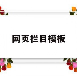 网页栏目模板(网页栏目模板下载)