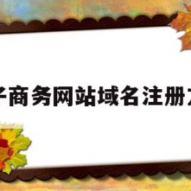电子商务网站域名注册方法(如何为电子商务网站选择一个合适的域名)